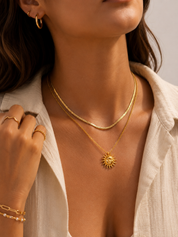 Snake Ripple Halskette | GOLD