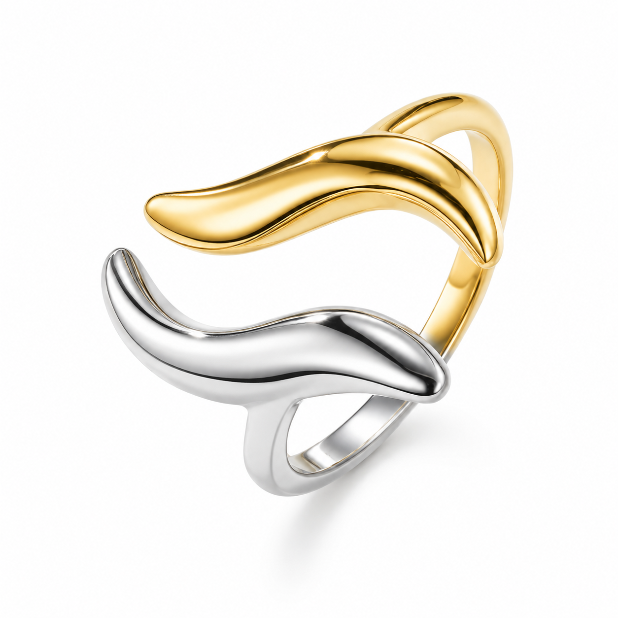 Harmony Wave Ring │BICOLOR