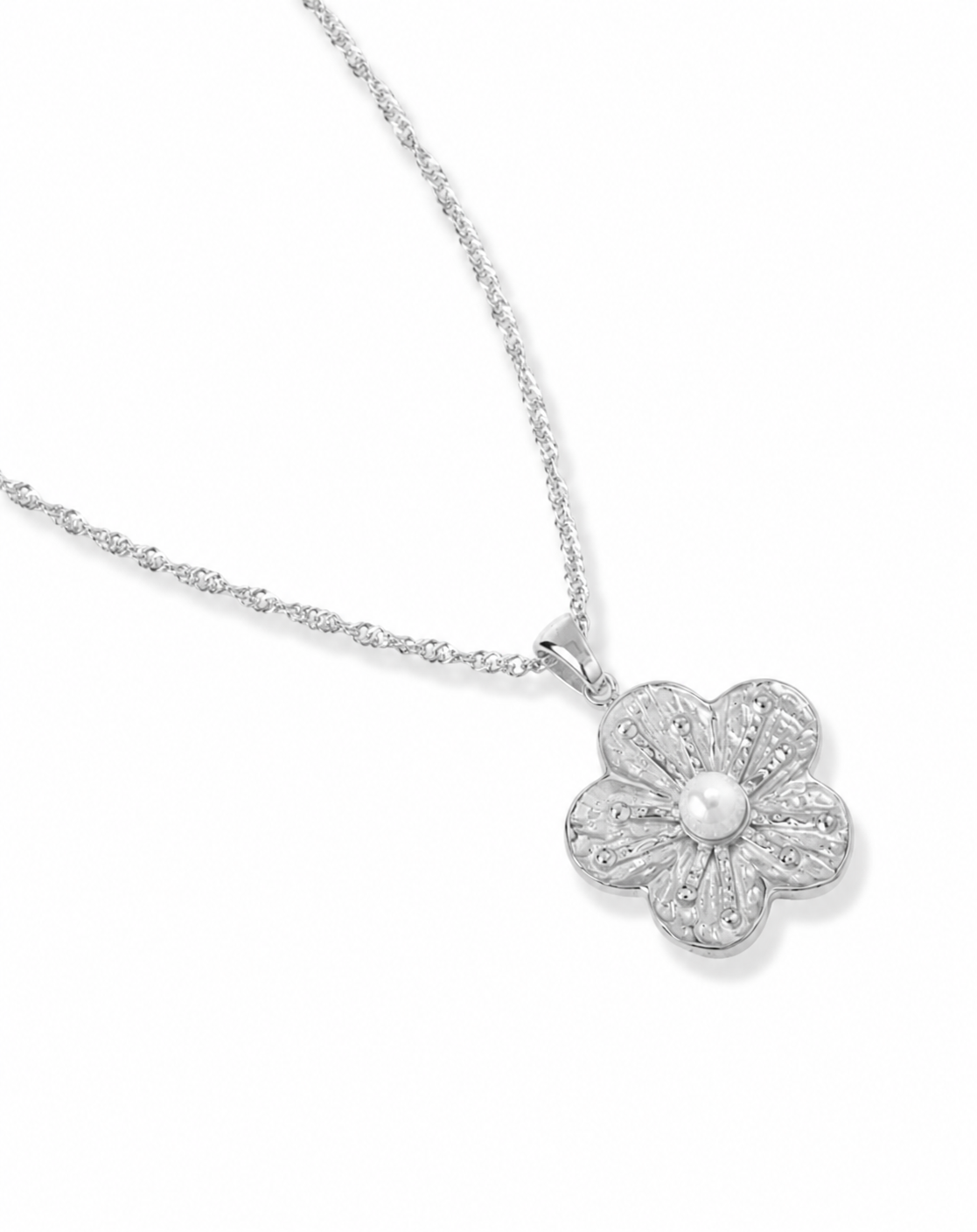 Bloom Pearl Halskette | SILBER