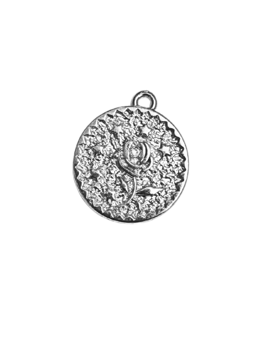 Rosen Münzen silber - Anhänger