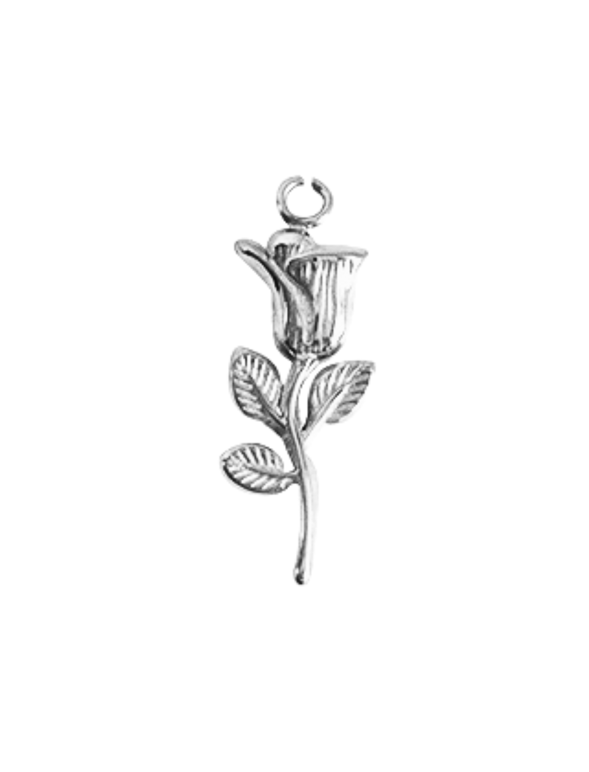 Rose silber - Anhänger