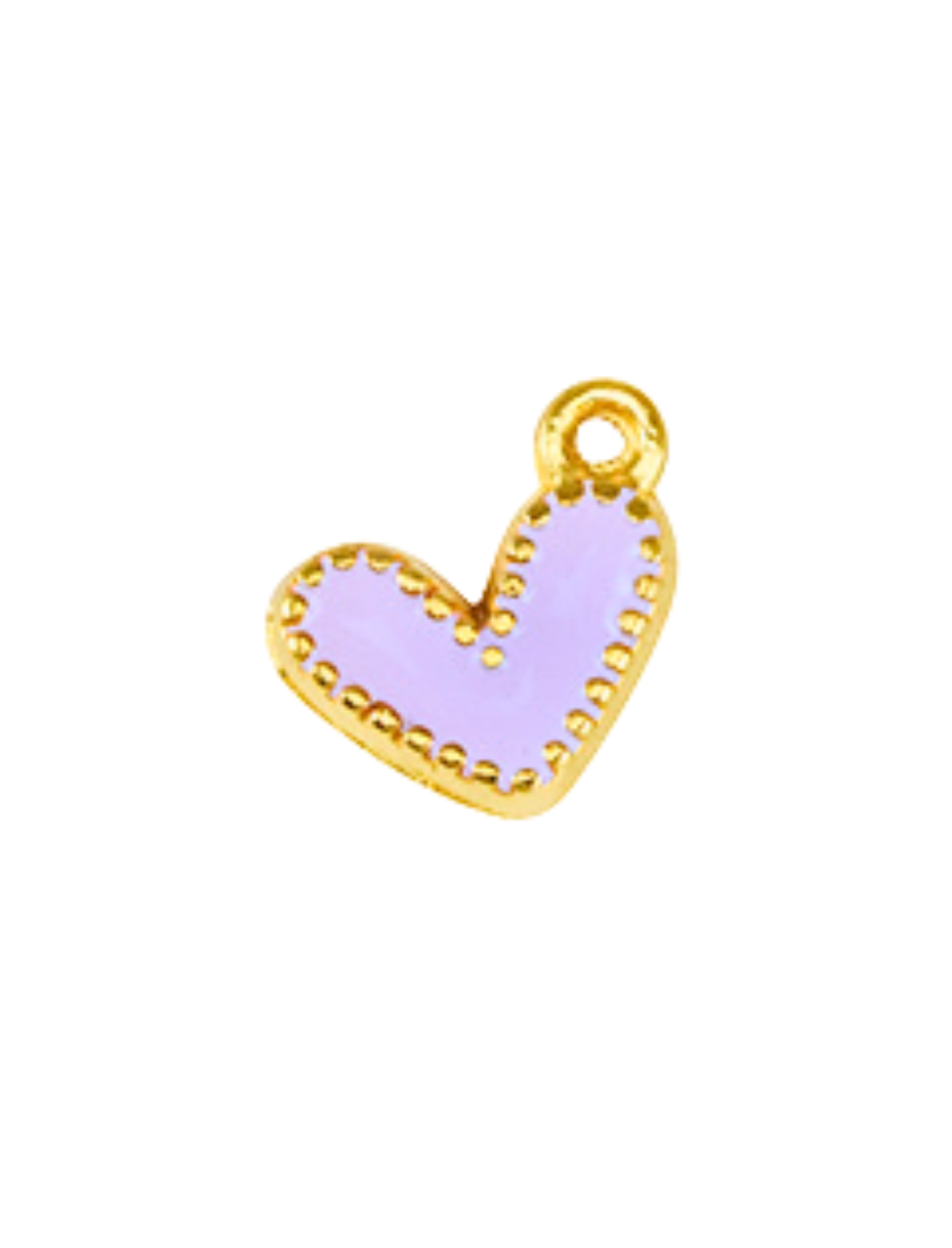 Herz Gold-lavender - Anhänger