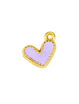 Herz Gold-lavender - Anhänger